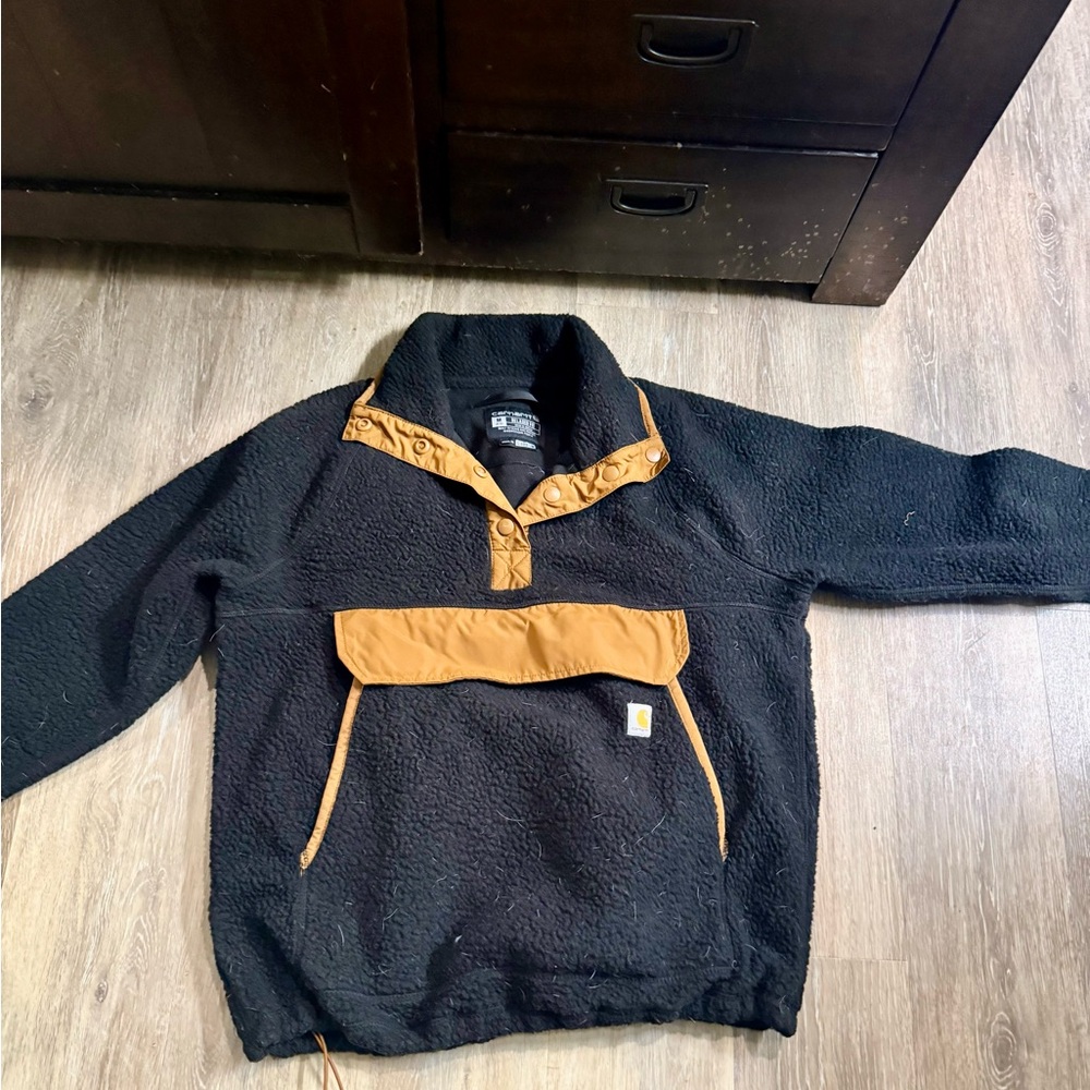 Black and Tan Carhartt Pullover Fleece